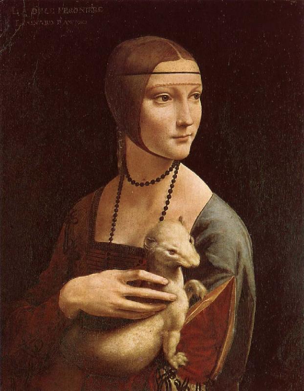 LEONARDO da Vinci Lady with Ermine oil painting image